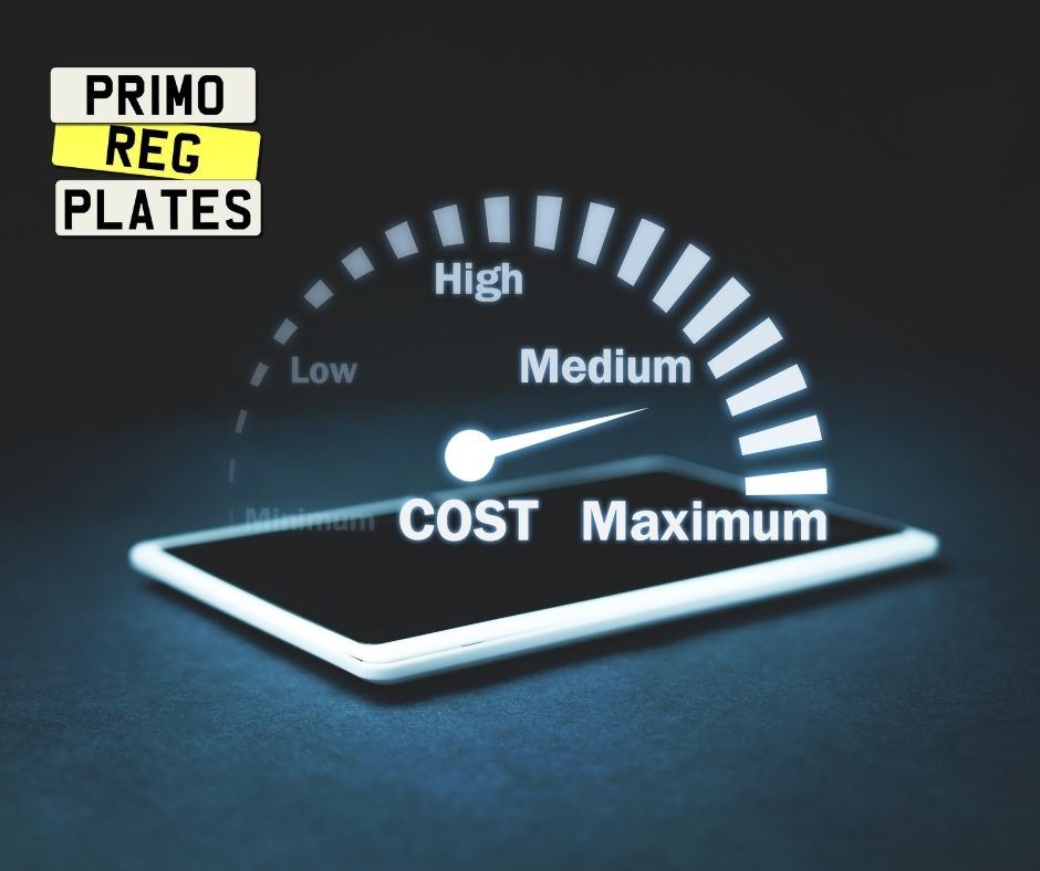 How much is a number plate