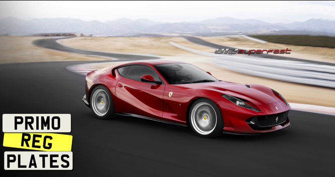Ferrari number plates from PrimoReg
