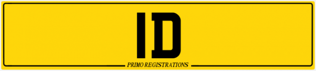 1d number plate