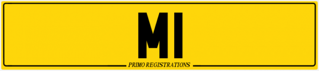 m1 number plate