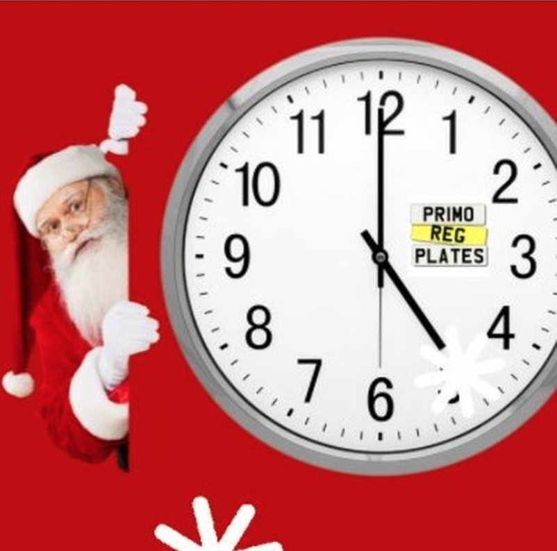 It's not too late to buy a number plate for Christmas